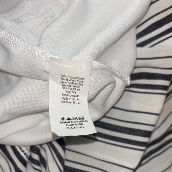 Mod Ref Black and White Striped Maxi Dress - Picture 7 of 8